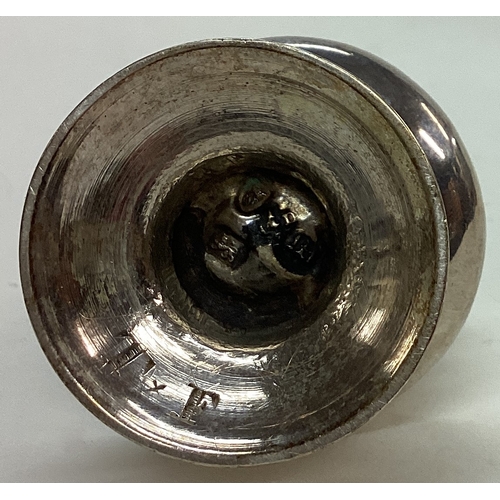 146 - A 18th Century silver sugar caster. London 1758. Approx. 76 grams. Est. £80 - £120.