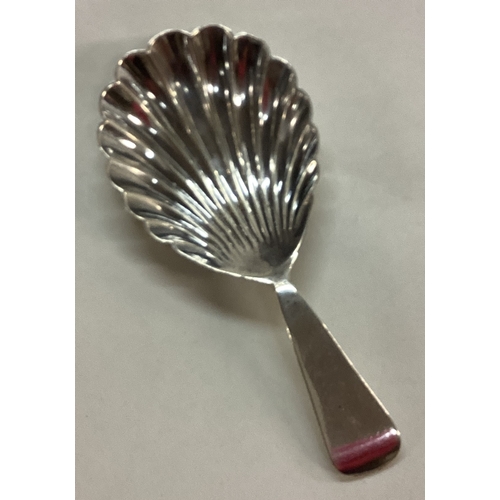 15 - EXETER: A Georgian silver fluted caddy spoon. 1832. By Isaac Parkin. Approx. 12 grams. Est. £50 - £8... 