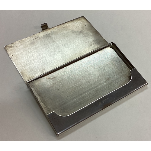 194 - A silver engine turned card holder. Birmingham 1971. By B&Co. Approx. 65 grams. Est. £80 - £120.