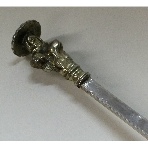 373 - EXETER: An extremely rare Charles I silver Apostle spoon with a St Matthews finial. Circa. 1640. Mar... 