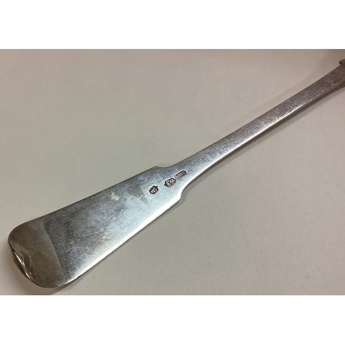 432 - An oversized 19th Century Maltese silver basting spoon. Maker's mark and dated 1835. Approx. 175 gra... 