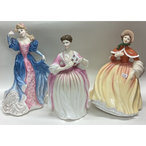 636 - A group of three Royal Doulton figures entitled 