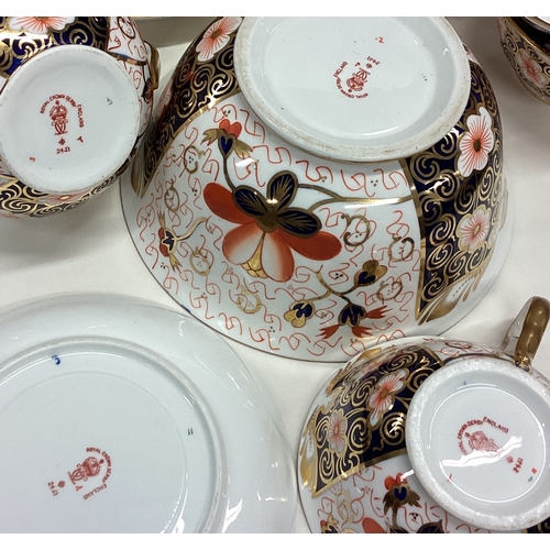 675 - A large Royal Crown Derby tea service. Numbered 2451. Est. £80 - £120.