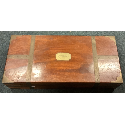 749 - A good quality mahogany surgeon's box. Est. £40 - £60.