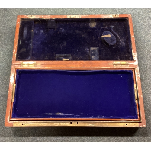 749 - A good quality mahogany surgeon's box. Est. £40 - £60.