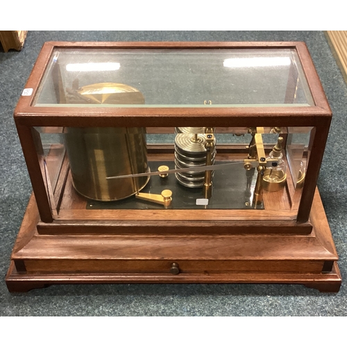 750 - A mahogany cased barograph. Est. £50 - £80.