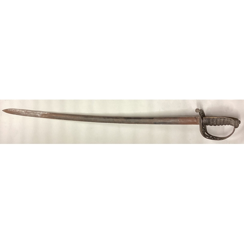 813 - A British 1857 Pattern Engineer's Sword (possibly Staff-Sergeant's). Est. £30 - £50.