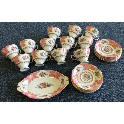 884 - A part Royal Albert coffee service. Est. £30 - £40.