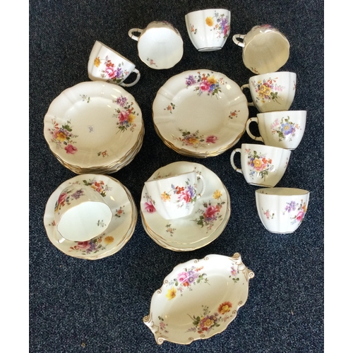 886 - A good Royal Crown Derby part tea service. Est. £30 - £40.