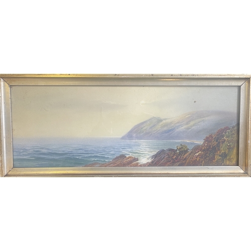 1180 - JOHN SHAPLAND: (British, 1865 - 1929): A framed and glazed watercolour depicting a typical landscape... 