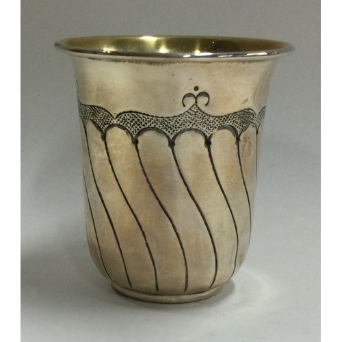 115 - A Judaica English silver goblet. Sheffield 1901. By Joseph Rodgers & Son. Approx. 49 grams. Est. £10... 