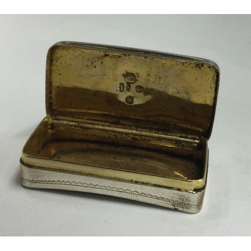 14 - A George III silver snuff box with bright cut decoration. Birmingham. Approx. 30 grams. Est. £100 - ... 