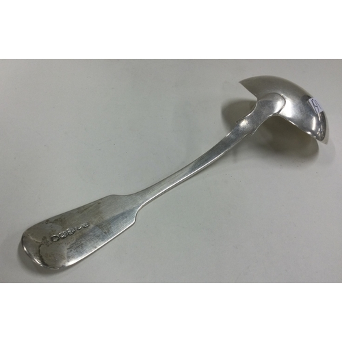 191 - NEWCASTLE: A silver crested ladle. 1849. Approx. 53 grams. Est. £50 - £80.