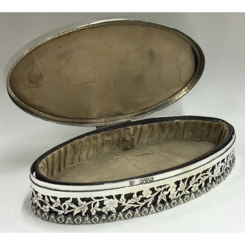 220 - CHESTER: An Edwardian silver pierced jewellery box. 1912. By George Nathan & Ridley Hayes. Approx. 2... 