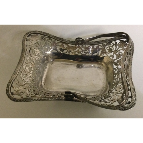 320 - A Continental silver pierced basket. Marked to side. Approx. 140 grams. Est. £100 - £150.