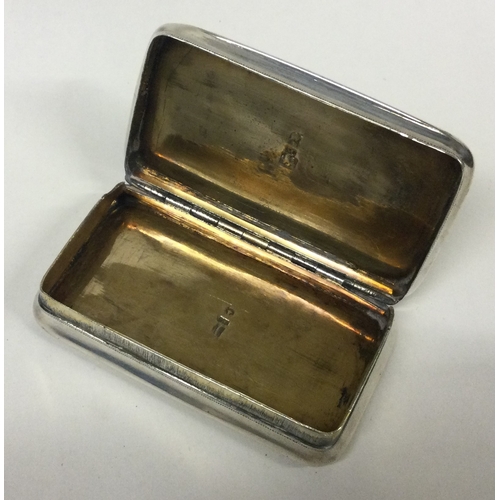 384 - An early Continental silver snuff box with engraved scenes. Approx. 65 grams. Est. £80 - £120.