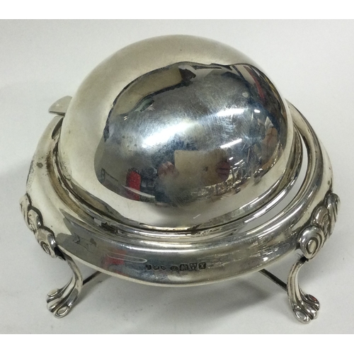 399 - CHESTER: A rare silver revolving dish. 1923. Approx. 103 grams. Est. £100 - £150.