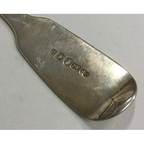 513 - YORK: An early Victorian silver serving spoon. By James Barber. Approx. 66 grams. Est. £60 - £80.