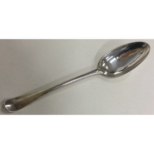 536 - GLASGOW: A Scottish silver Hanoverian pattern tablespoon. Circa 1763. By Adam Graham. Approx. 80 gra... 