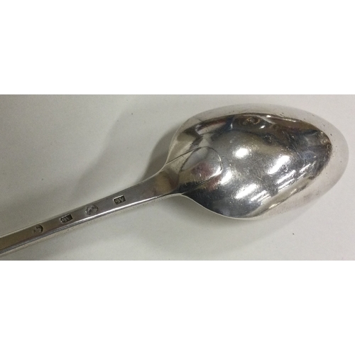 536 - GLASGOW: A Scottish silver Hanoverian pattern tablespoon. Circa 1763. By Adam Graham. Approx. 80 gra... 