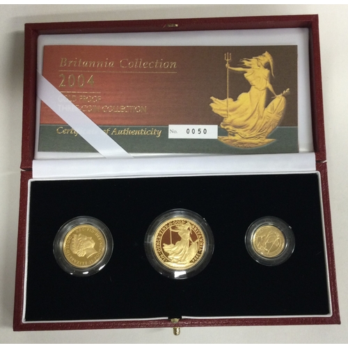 790 - A Proof set Britannia Collection 2004 numbered No 45. Est. £1600 - £2000.