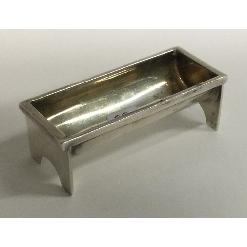 92 - A heavy silver and silver gilt stamp holder. London. Approx. 47 grams. Est. £30 - £50.