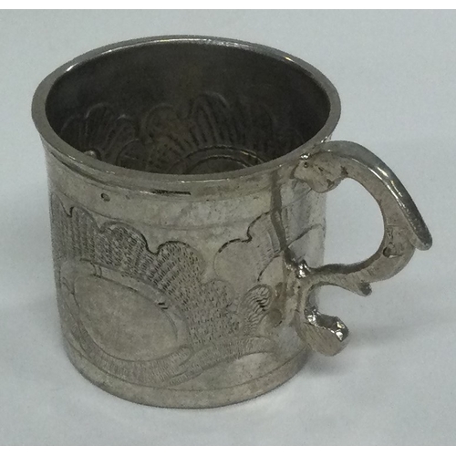 10 - An 18th Century Russian silver charka / vodka cup. Marked to base and dated 1778. Approx. 26 grams. ... 