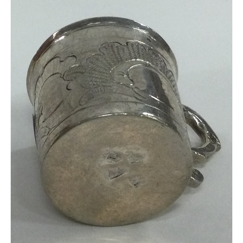 10 - An 18th Century Russian silver charka / vodka cup. Marked to base and dated 1778. Approx. 26 grams. ... 