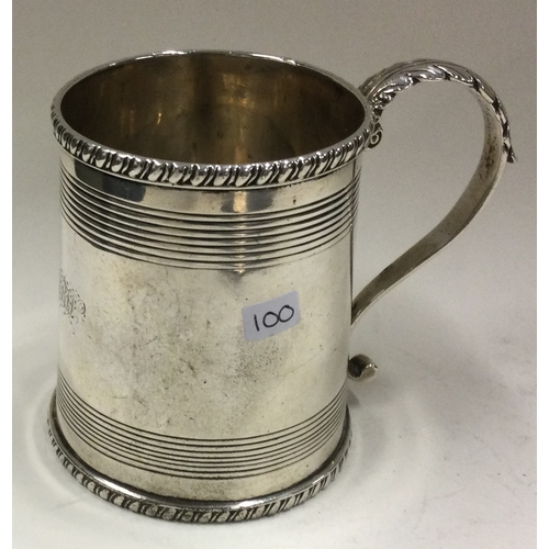 100 - An Indian Colonial silver child's mug. Calcutta. Circa 1820. By Twentyman & Co. Approx. 233 grams. E... 