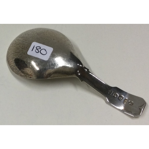 180 - A silver caddy spoon. Birmingham 1820. By Joseph Willmore. Approx. 10 grams. Est. £30 - £40.