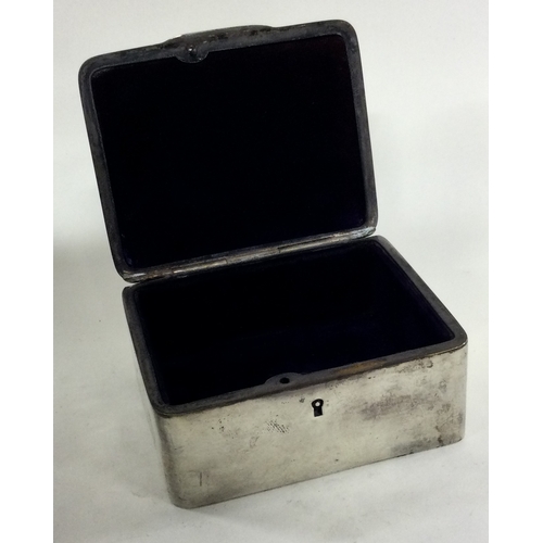 290 - A large silver chased jewellery box. London 1907. By Charles Boyton & Sons. Approx. 196 grams. Est. ... 