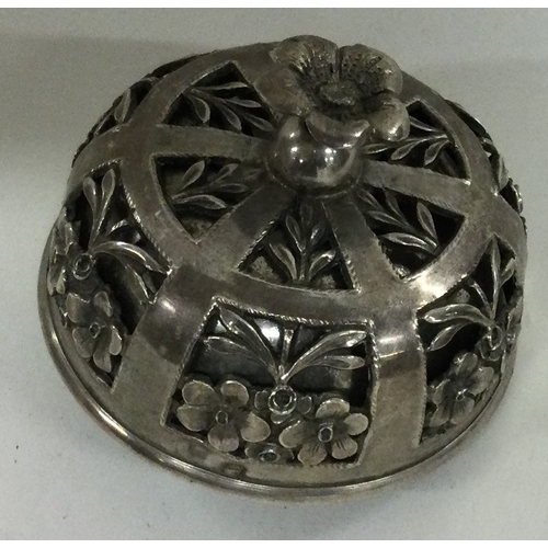 330 - A French silver table bell. Marked to side. Approx. 228 grams. Est. £100 - £150.