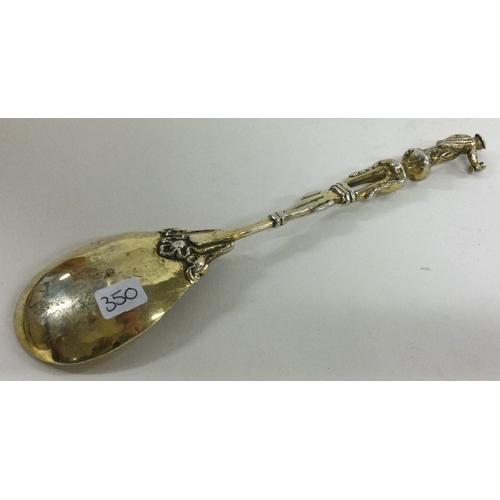 350 - An early Continental silver gilt Apostle spoon. Approx. 61 grams. Est. £80 - £120.