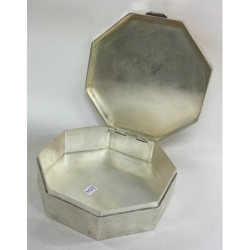 354 - A large Indian silver gilt box. Marked to base. Approx. 440 grams. Est. £300 - £400.