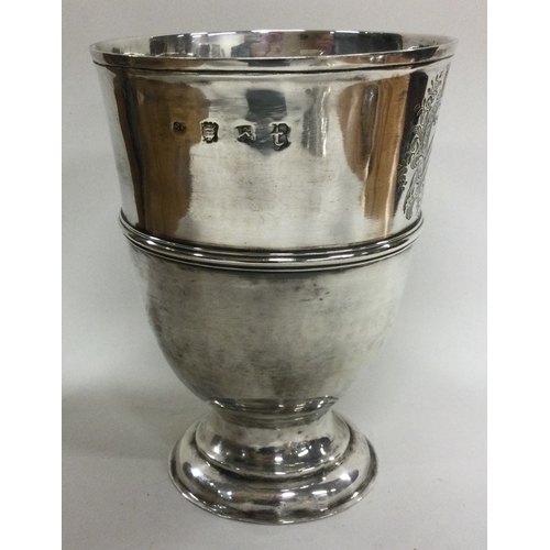 57 - A good oversized 18th Century George III silver beaker. London 1754. By Benjamin Cartwright. Approx.... 