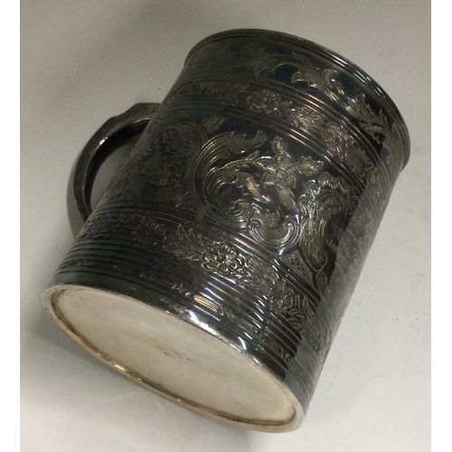 99 - A George III silver mug. London 1804. By ID. Approx. 145 grams. Est. £80 - £120.