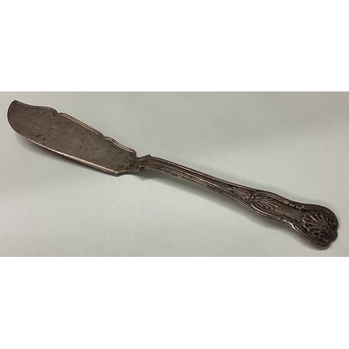 222 - A silver King's pattern butter knife. Birmingham. Approx. 63 grams. Est. £20 - £30.