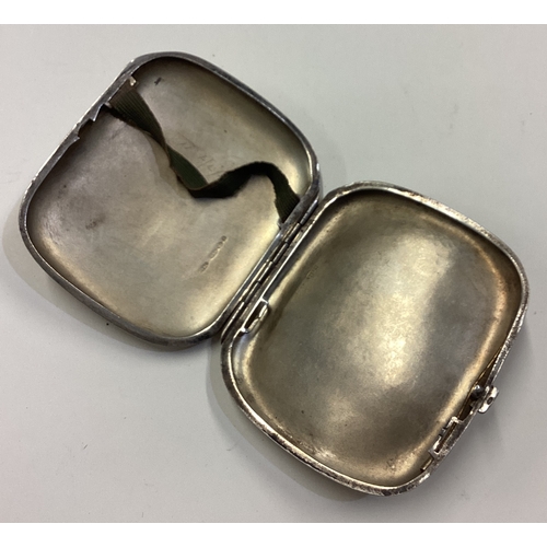 65 - OF TENNIS INTEREST: A silver and enamelled cigarette case bearing import marks. Approx. 114 grams. E... 