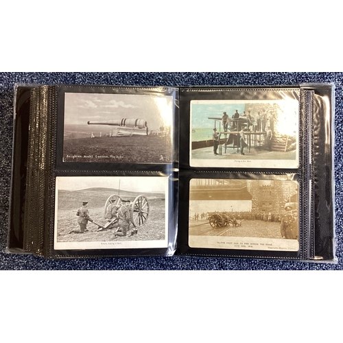 261 - An album containing old Military photos. Est. £20 - £30.