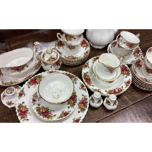 28 - A collection of Royal Albert Old Country Roses teaware. Est. £20 - £30.