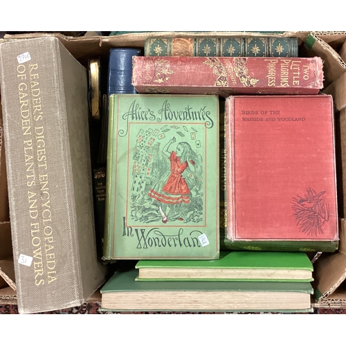 31 - A box containing books etc. Est. £10 - £20.