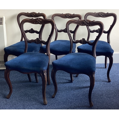 531 - A set of six Victorian mahogany hoop back chairs. Est. £100 - £150.