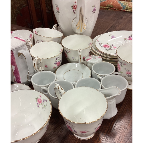 73 - A Staffordshire part tea service etc. Est. £20 - £30.