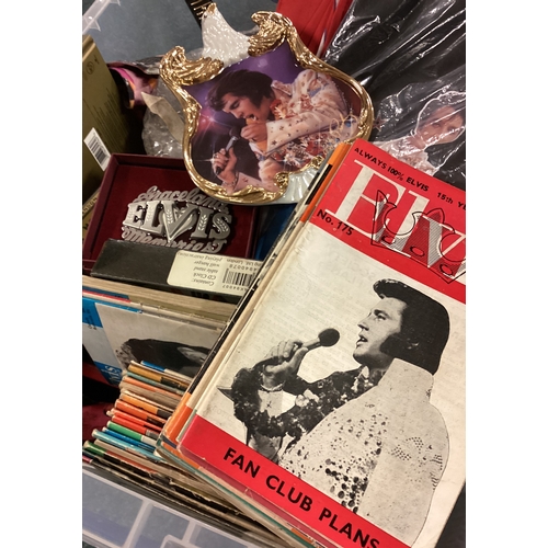 99 - A collection of Elvis Presley memorabilia. Est. £30 - £50.