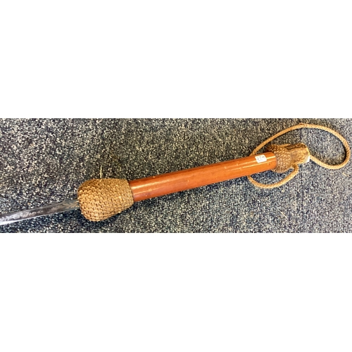 427 - An old Bosen's starter / cosh / persuader with blade and whistle handle. Approx. 28 cms long. Approx... 