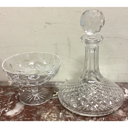 49A - A Waterford crystal decanter etc. Est. £20 - £30.