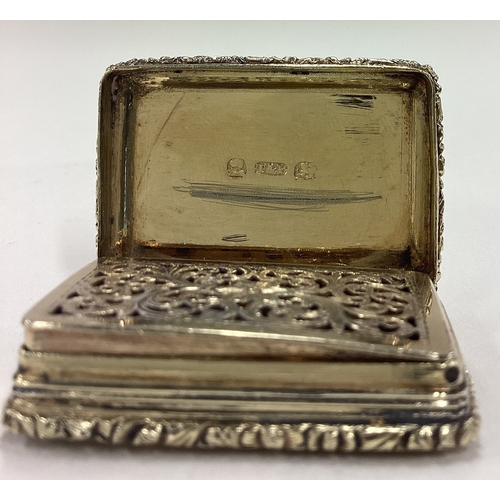 117 - A George III silver gilt vinaigrette. Birmingham 1803. By Taylor & Perry. Approx. 23 grams. Est. £20... 