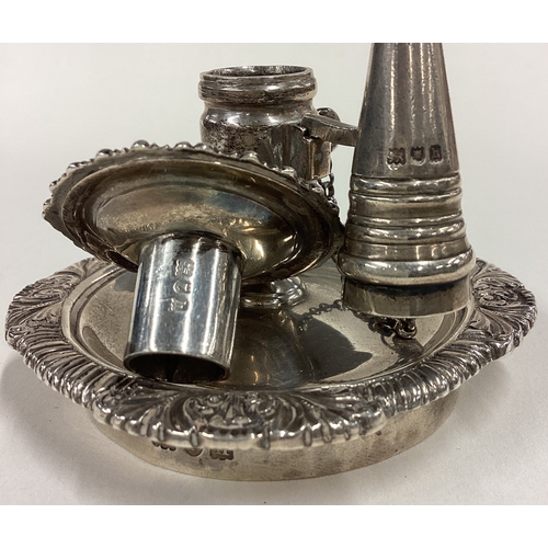 235 - An Edwardian silver chamber stick. London 1903. Approx. 101 grams. Est. £100 - £150.