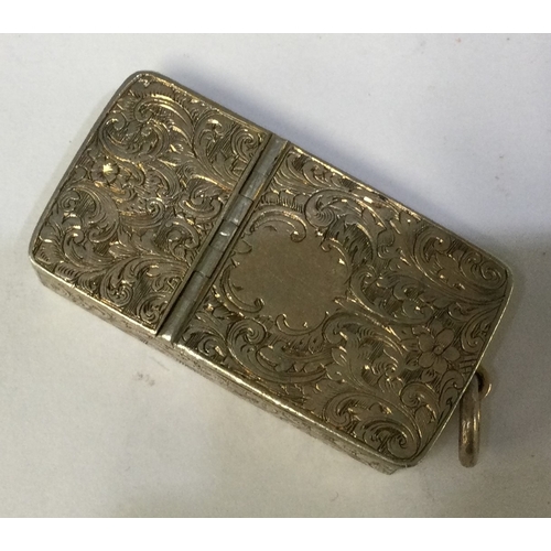 265 - A Victorian silver gilt combination vesta case / snuff box. London 1838. By Charles Rawlings & Willi... 