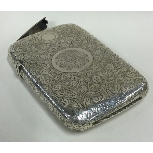 341 - A rare novelty Victorian silver combination cigar / vesta case. Birmingham 1888. Approx. 152 grams. ... 